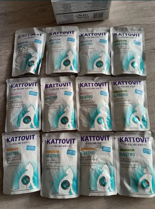Karma mokra dla kotów Kattovit Diet Gastro 12 x 85 g
