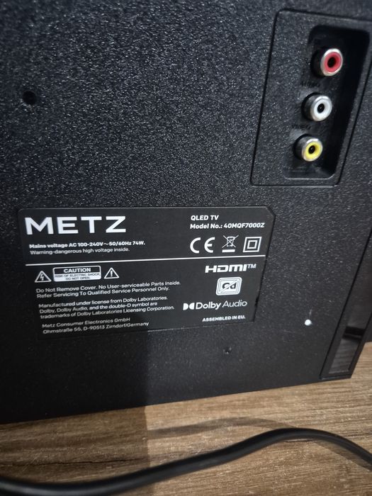 Telewizor Metz 40" QLED Smart TV Google TV 40MQF7000Z
