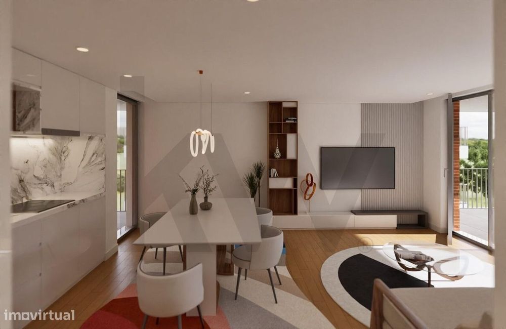 Obra Nova - Apartamento T2 C/ Garagem Dupla + Jardim Privativo
