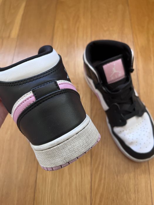 Air Jordan 1 Mid 'White Light Arctic Pink' GS
