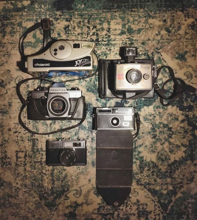 Lote de máquinas fotográficas analógicas (avariadas/não testadas)