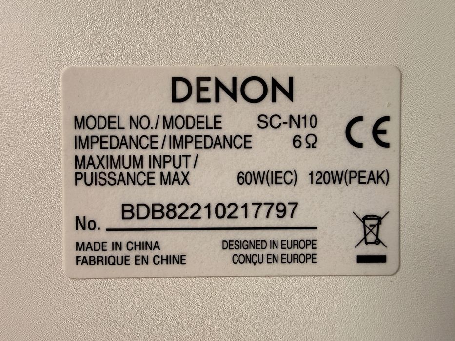 Kolumny głośnikowe Denon SCN-10 białe
