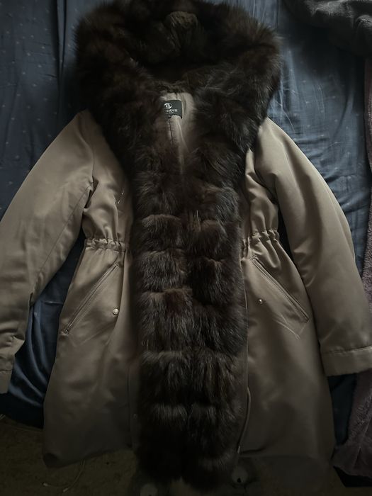 Парка з натурального хутра