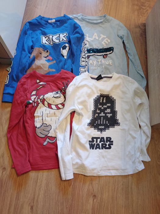 Zestaw 4 sztuk koszulek 122, Cocodrillo, H&M