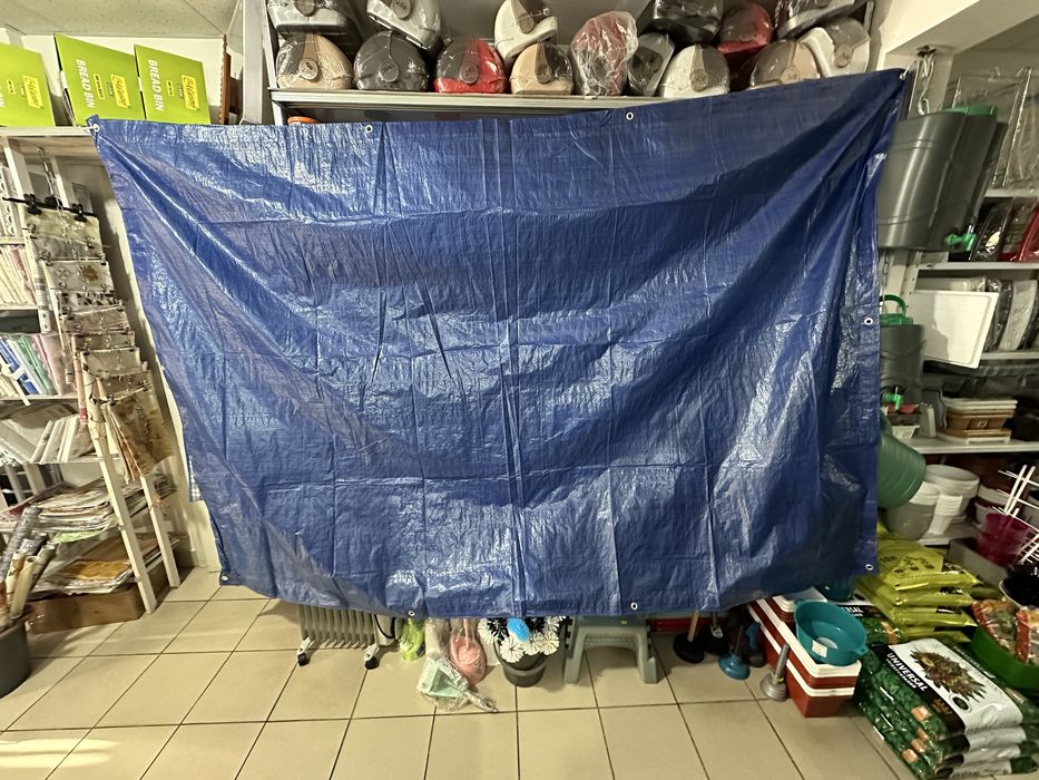 Тент брезент    разных размеров с кольцами  навес  брезент штора