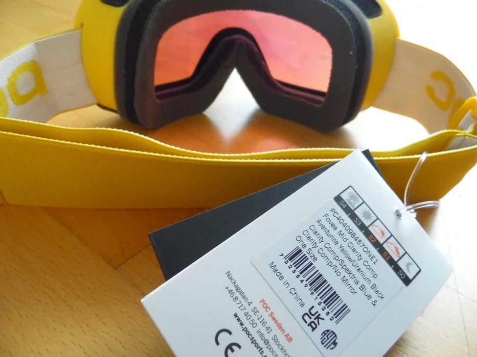 Gogle narciarskie narty POC Fovea Mid Clarity Comp soczewka S2 + S1