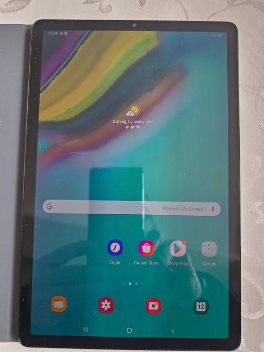 Tablet Samsung Galaxy 5e z oryginalnym etui