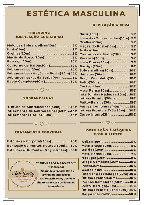 Estética para  Homem