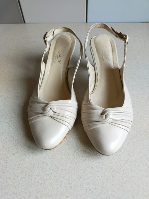 Buty Czółenka szpilk sandałyi Ryłko skórzane jak nowe 36/23 cm