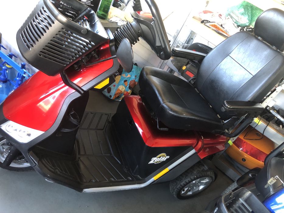 skuter dla inwalidy seniora zolar pride czerwony