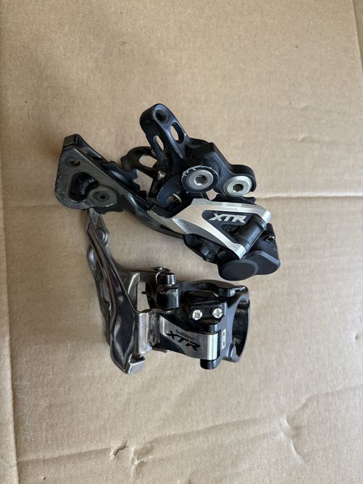 Przerzutki przód tył 2x10 Shimano XTR M986 Carbon 10rz sprawne