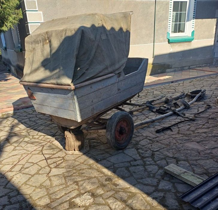 Бричка для Коня на ресорах