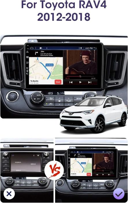 Автомагнітола на Android 13 для Toyota RAV4 2013-2019