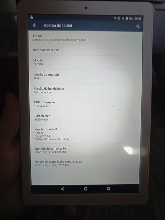 Tablet Tab 910 Branco 10"