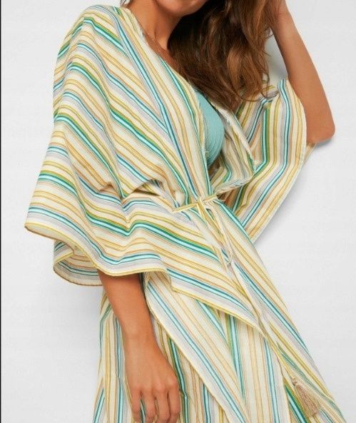 B.P.C plażowe kimono w paski 36/38.