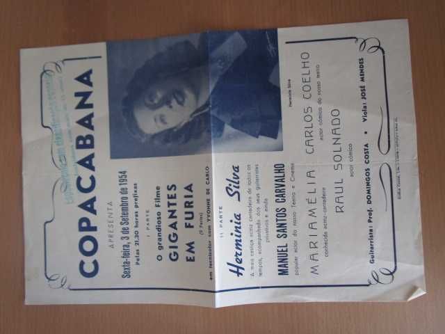 Programas  folhetos de Teatro muito antigos ano 10 -20