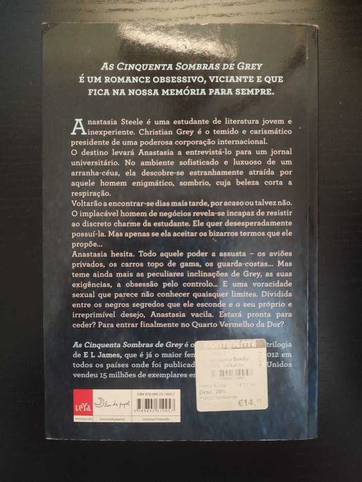 (Env. Incluído) As Cinquenta Sombras de Grey de E L James
