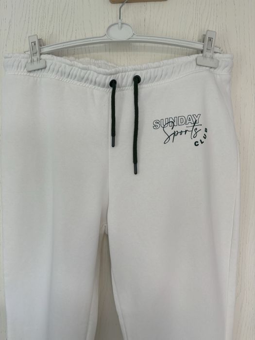 Biale spodnie dres primark