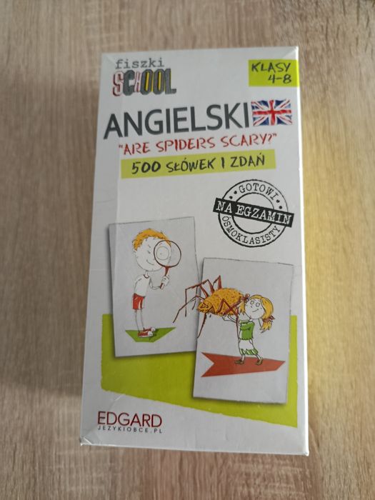 Fiszki SCHOOL angielski 500 słówek i zadań