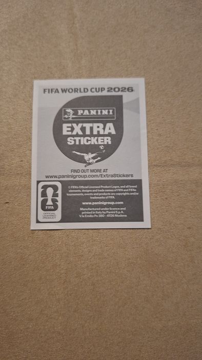Cromo extra  sticker