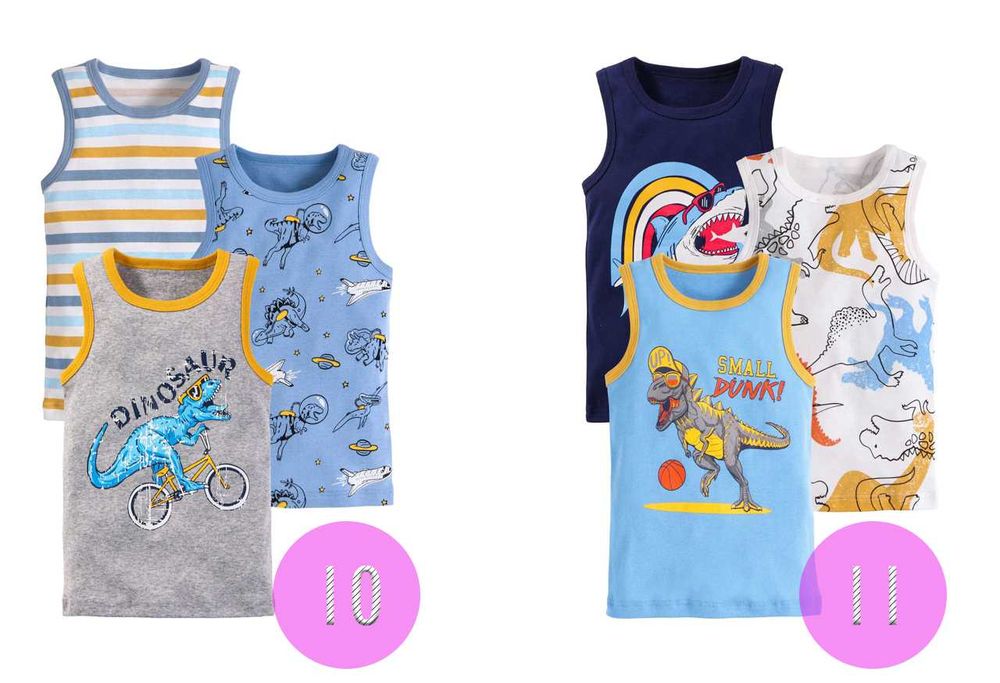 Набір дитячих майок на хлопчика 3 шт. від 2-9 років.