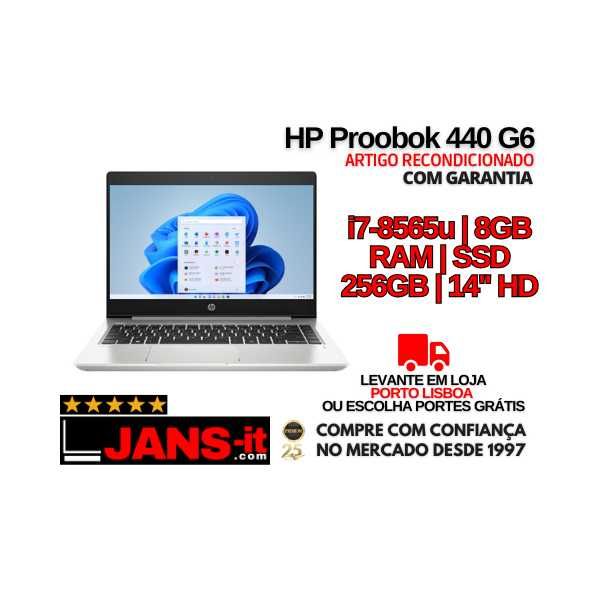 Portátil HP Probook 440 G6 | i7-8565u | 8GB | SSD 256GB | 14″ HD64740036157441120