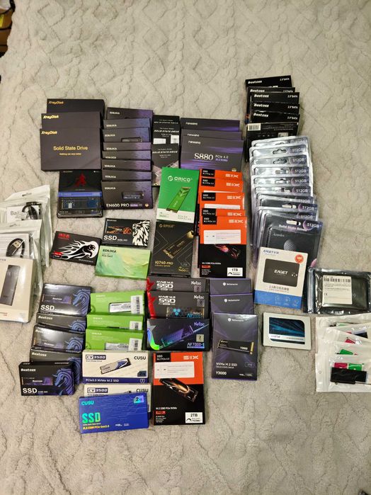 SSD диски, M2 NVMe, SATA