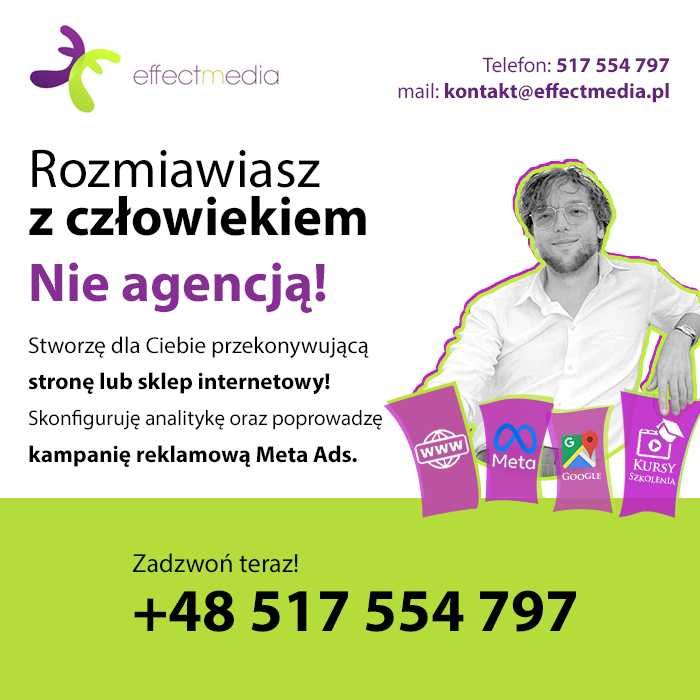 Tworzenie stron www wizytówki google pozycjonowanie SEO GEO AI automatyzacje wordpress woocommerce sklep internetowy shopify reklama Meta Facebook