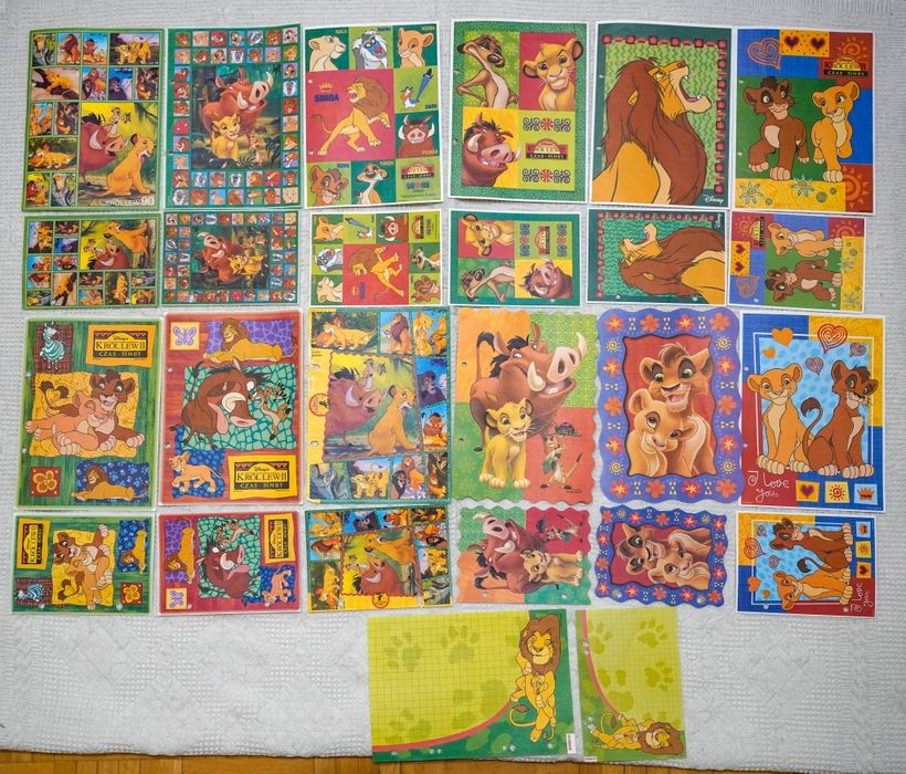 Karteczki do segregatora Król Lew