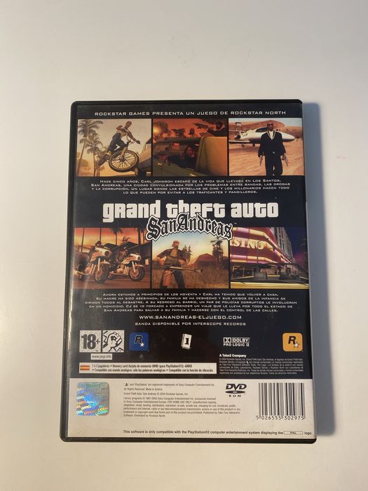 Jogos PS2 GTA San Andreas e EyeToy: play 3
