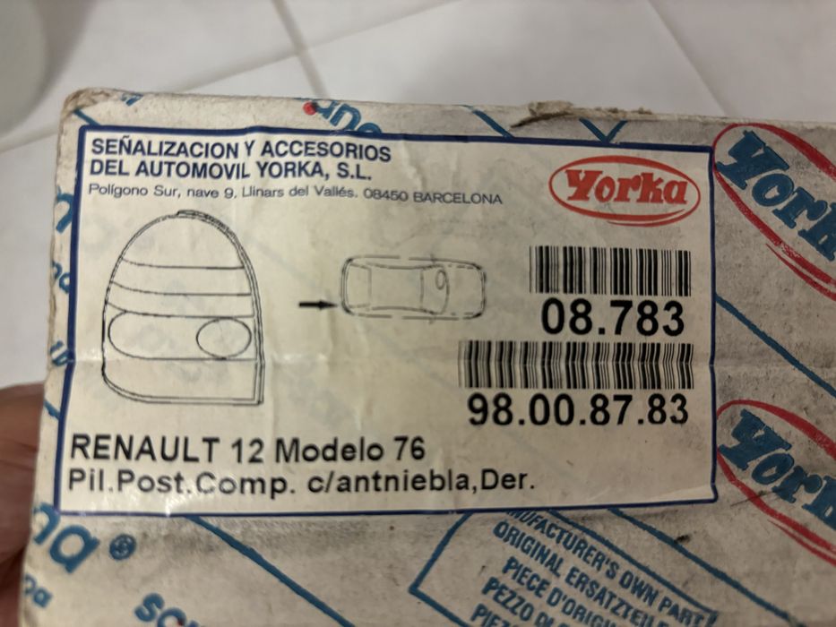 Farolins traseiros Renault 12