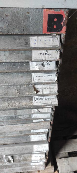 Tipos de Tipografia Tradicional de chumbo - Letterpress