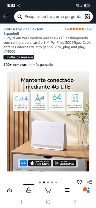 Cudy N300 WiFi modem router desbloqueado64738613347714124