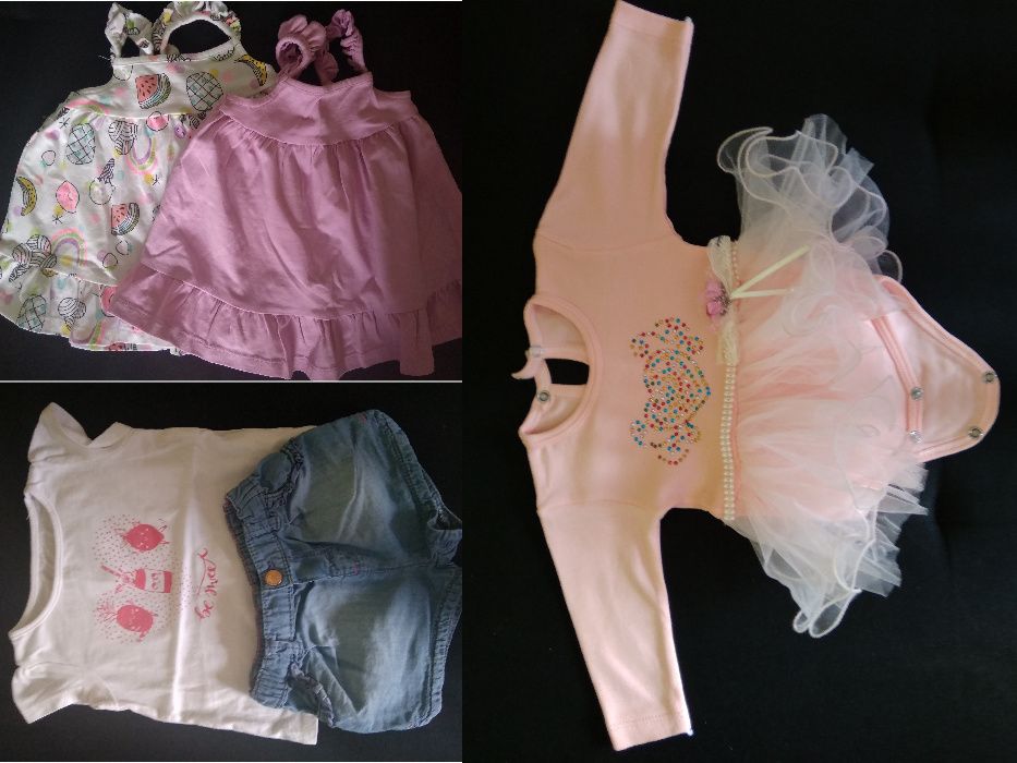 Zestaw ubranek 56-68 dziewczynka