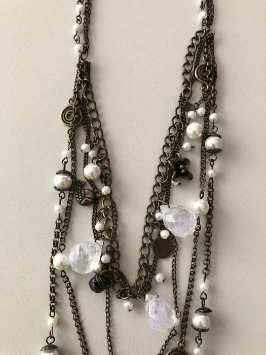 Colar pérolas e pedras | Pedra Dura