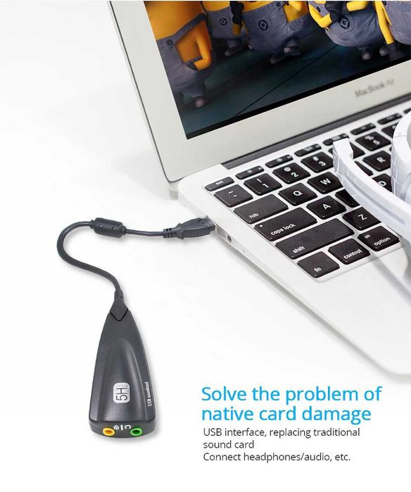 Placa de som externa USB