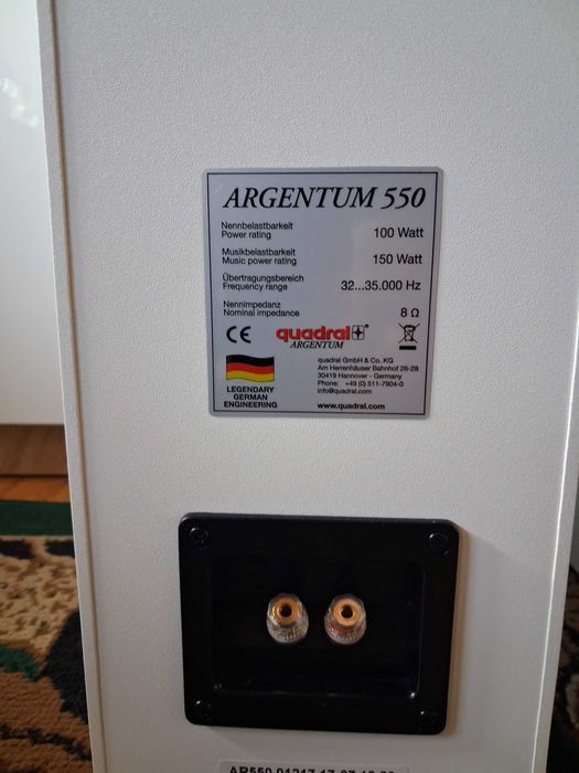 Kolumny Quadral Argentum 550 gwarancja do 19.12.26
