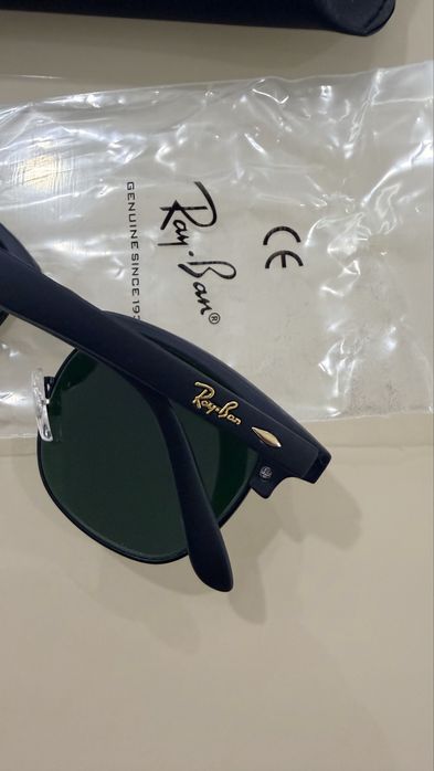 Ray Ban Clubmaster Rb3016 Preto Mate Novos