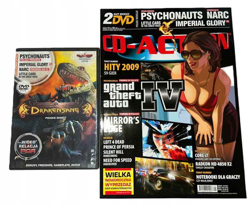 Psychonauts + Imperial Glory PL + Narc + GAZETA PC