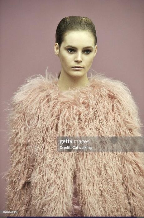 Роскошная подиумная шуба лама, Alberta Ferretti