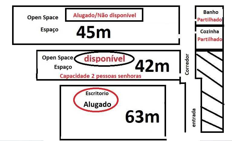 Quarto Espaço / Open Space 42m