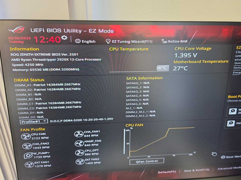 Mocny Komputer Gaming Threadripper 2920X 12Core 32GB RAM 4060TI 2x 2TB NVME WIFI