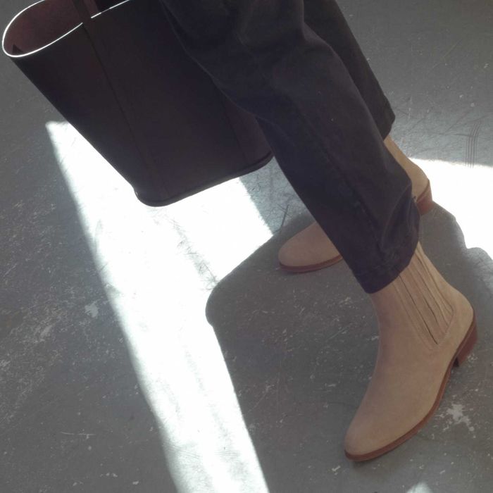 Ukaf botki, szary welur Balagan Nowe