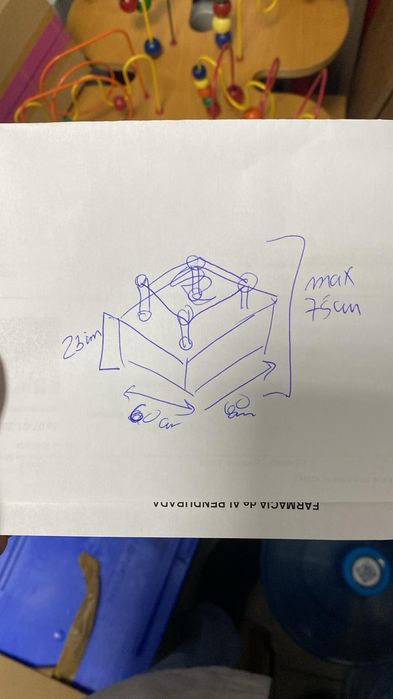 Mesa actividades criança madeira