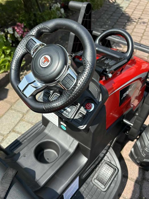 TRAKTOR na Akumulator Dla Dzieci 2X200W 24V7Ah Przyczepka Spychacz Koparka
