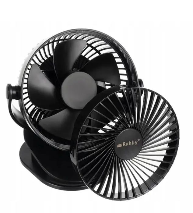 Вентилятор бездротовий USB Настільний Із затисками Ruhhy 25567