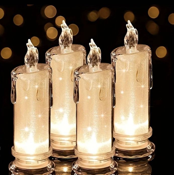 Свічка Led  декоративна тепло білий 11 см