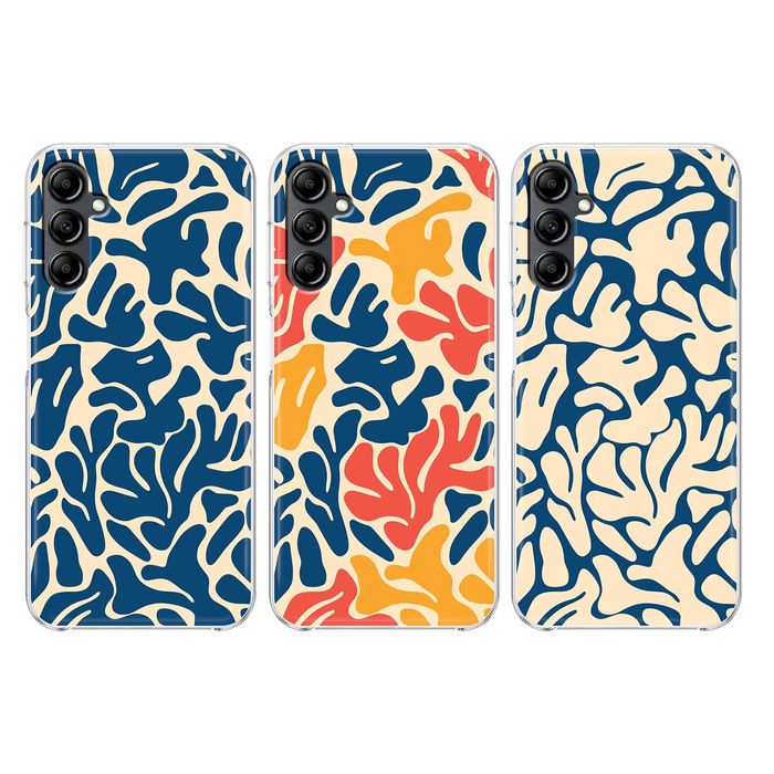 Capas silicone Corais abstratos Matisse para telemóveis Samsung