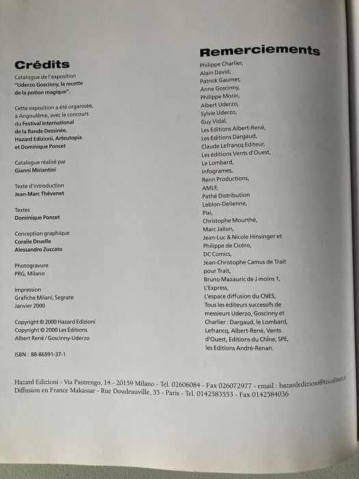 [BD] Uderzo Goscinny: La Recette de la Potion Magique