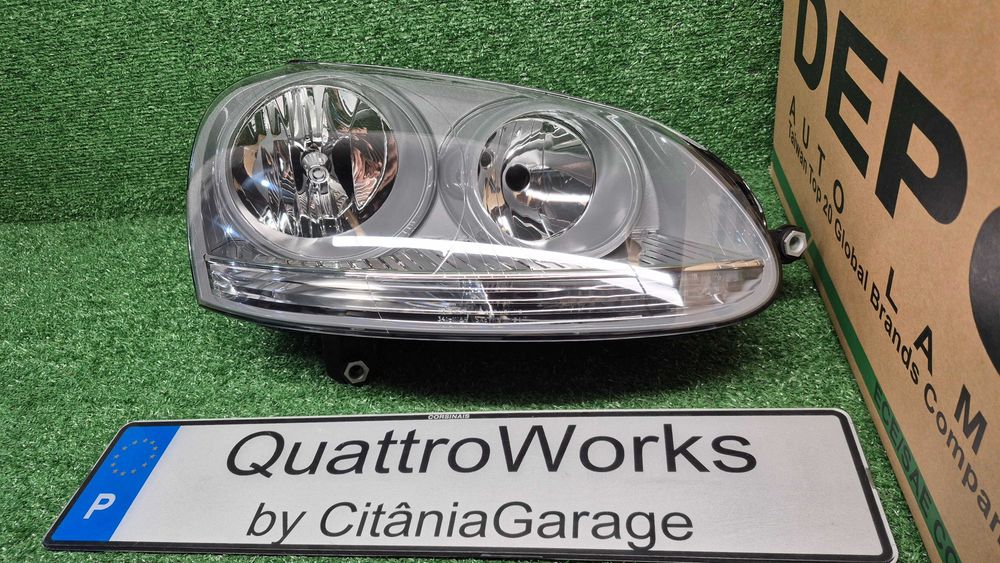 Otica Farol Direito Volkswagen Golf V 1K1 1K5 2003 a 2009 Ref. 441-1171R-LDEM6 NOVO DEPO